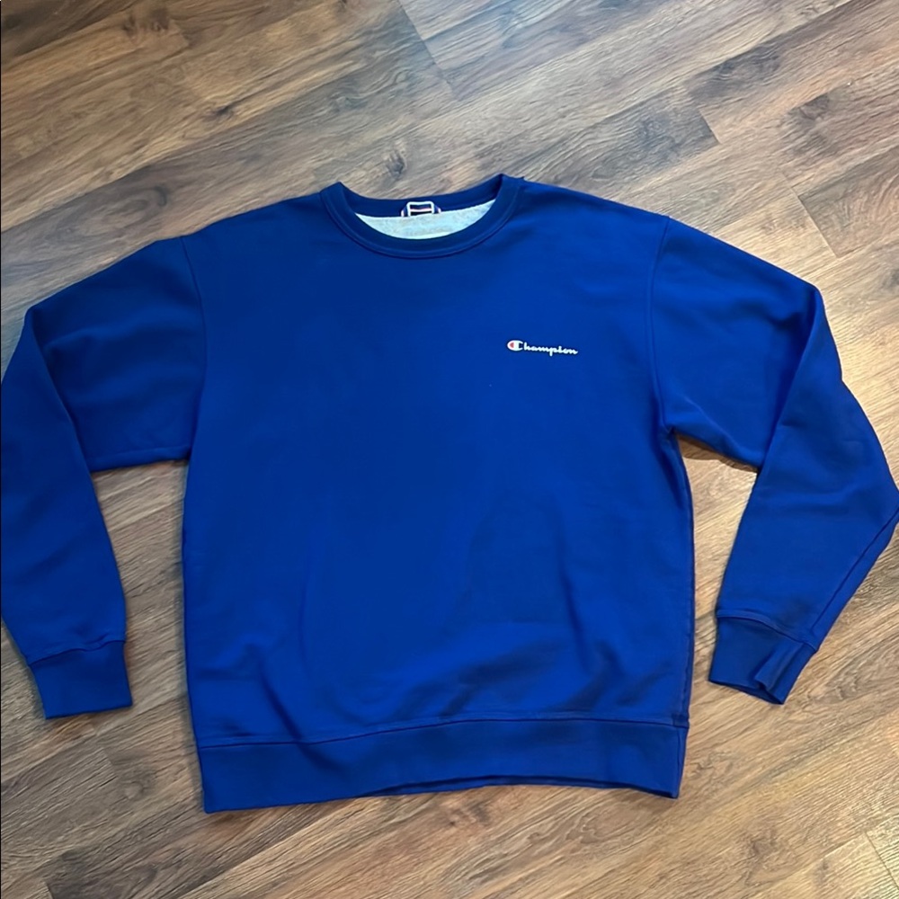 Champion Blue Crewneck Sweater - Large
